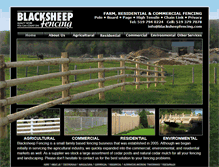 Tablet Screenshot of blacksheepfencing.com